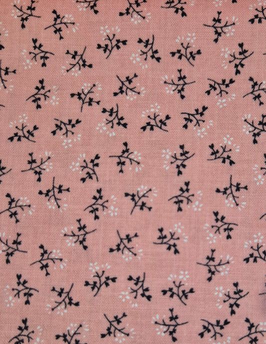 Cotton Fabric - Prairie Bonnet in Coral - Riley Blake