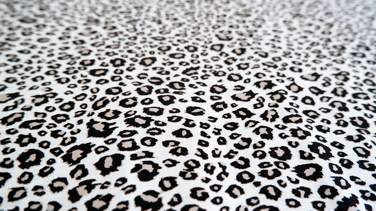Cotton Fabric - Small Snow Leopard Print - Riley Blake