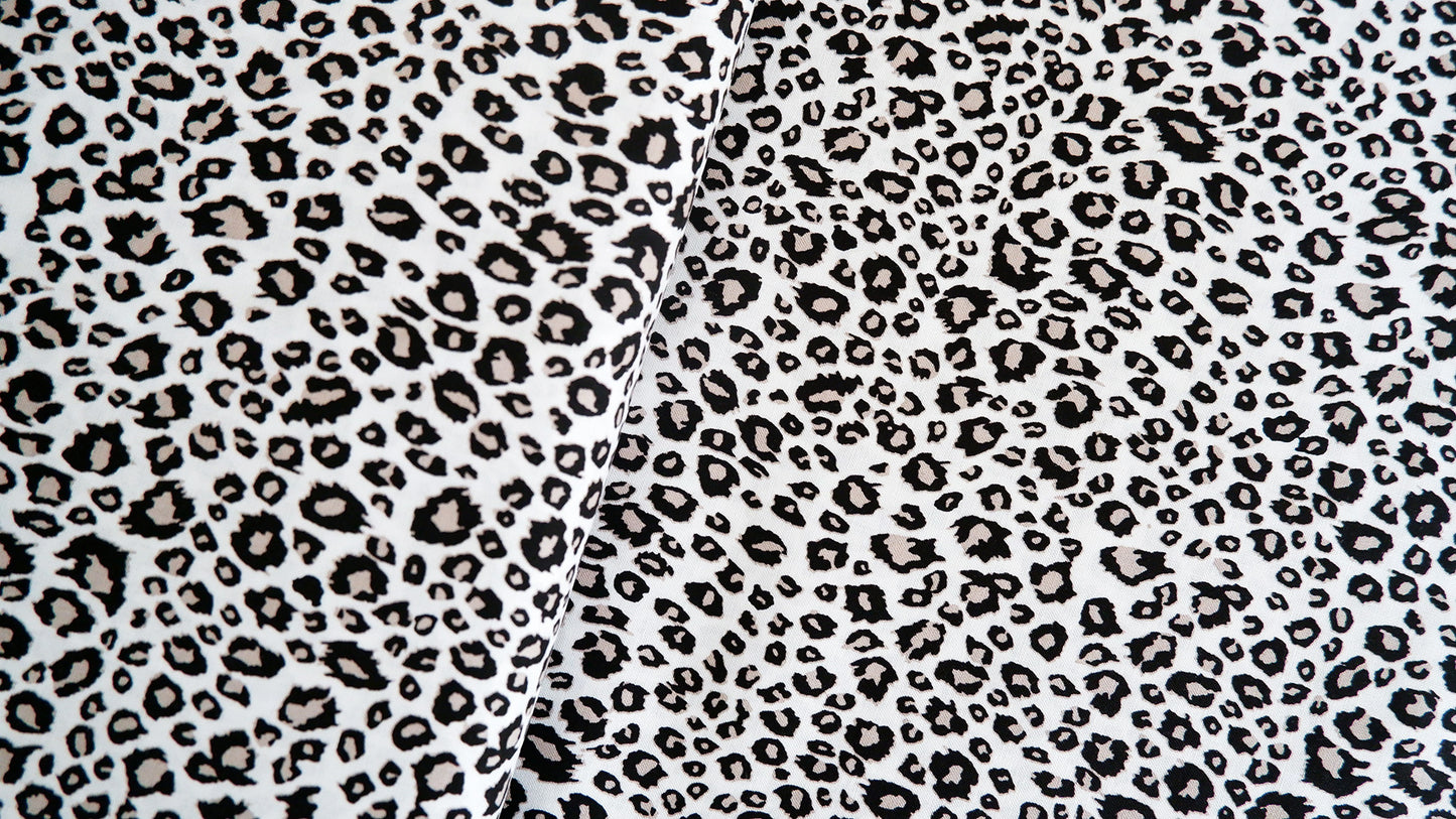 Cotton Fabric - Small Snow Leopard Print - Riley Blake