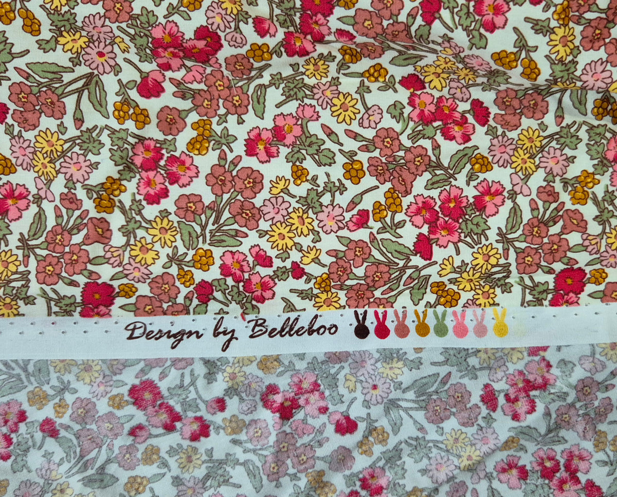 Cotton - Belleboo flowers - Fabric Rescue
