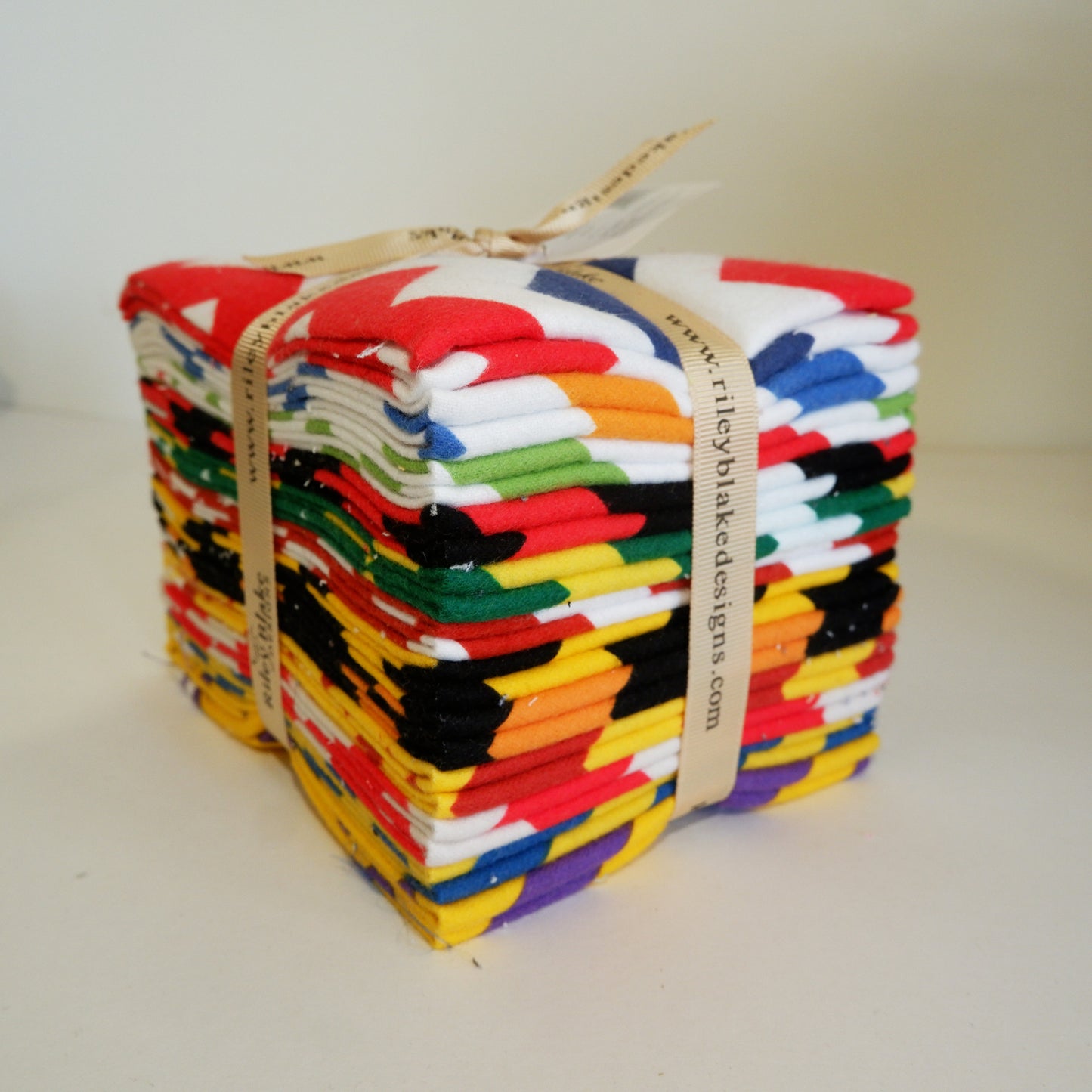 Cotton Flannel Fat Quarter - 12 Pieces - School Chevrons - Riley Blake