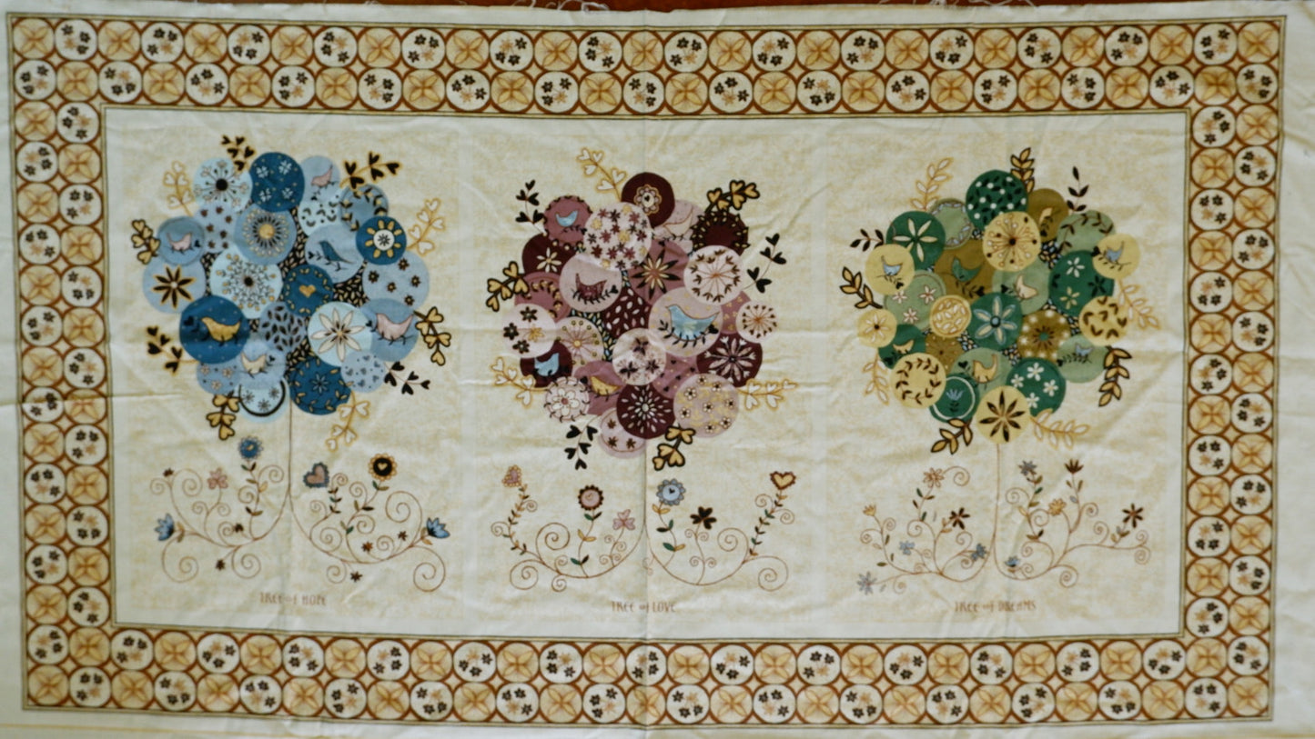 Cotton Fabric - Hopes and Dreams Panel - Fabric Rescue