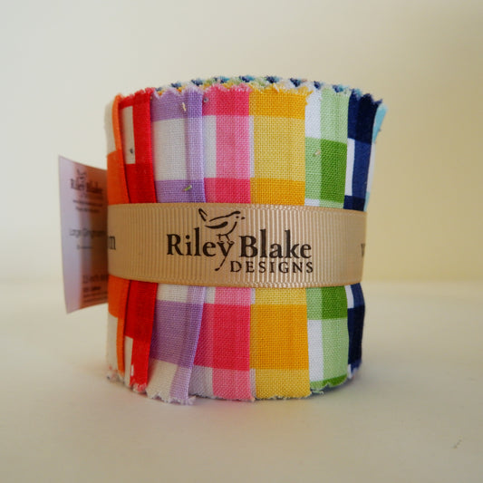 Large Gingham Rolie Polie - 11 Pieces - Riley Blake