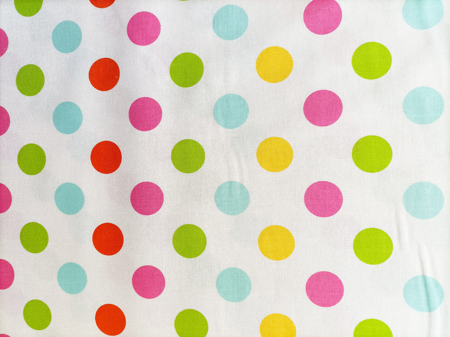 Cotton Fabric - Le Creme Medium Dot Reversed Cream Multi - Riley Blake