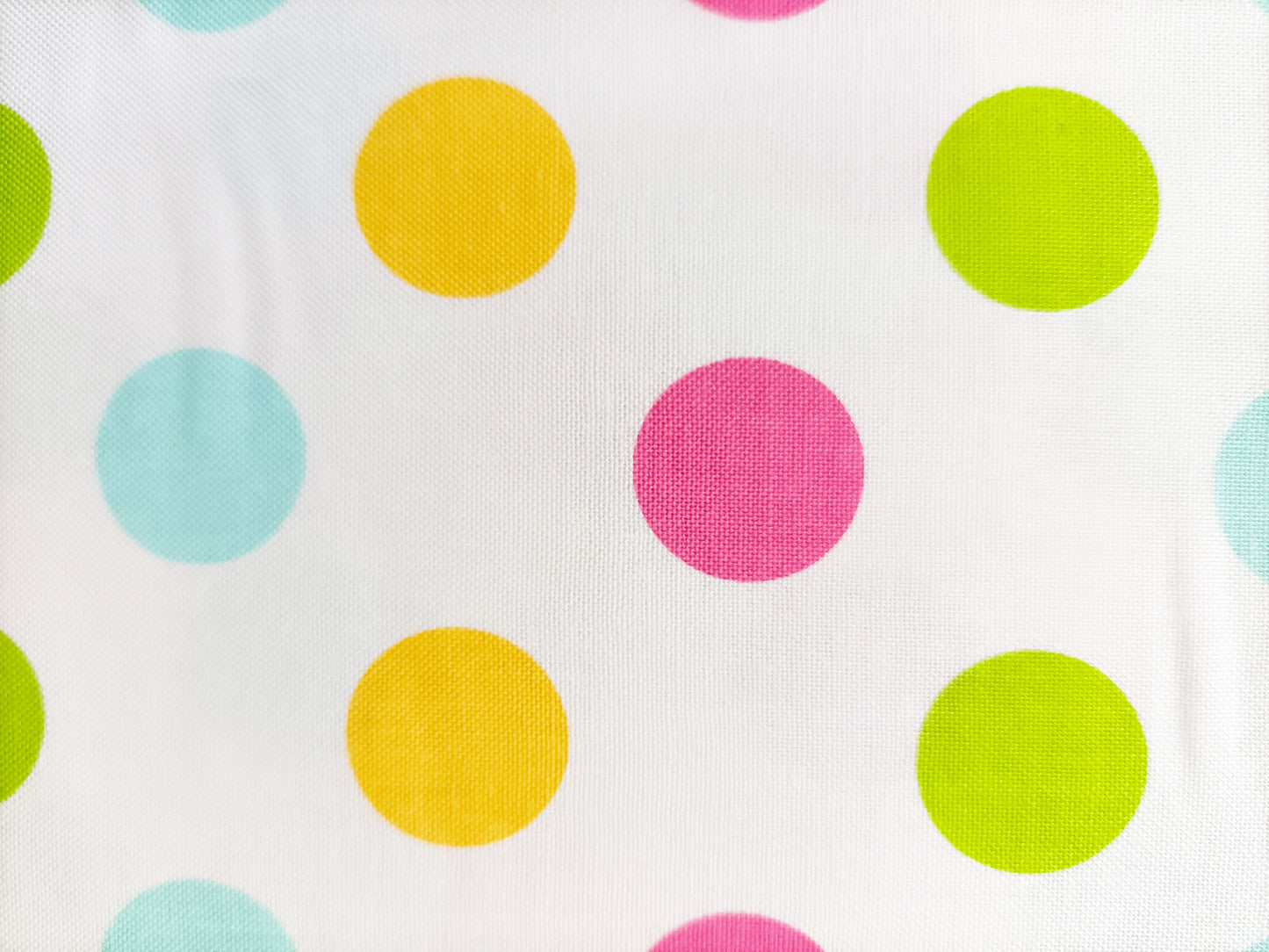 Cotton Fabric - Le Creme Medium Dot Reversed Cream Multi - Riley Blake