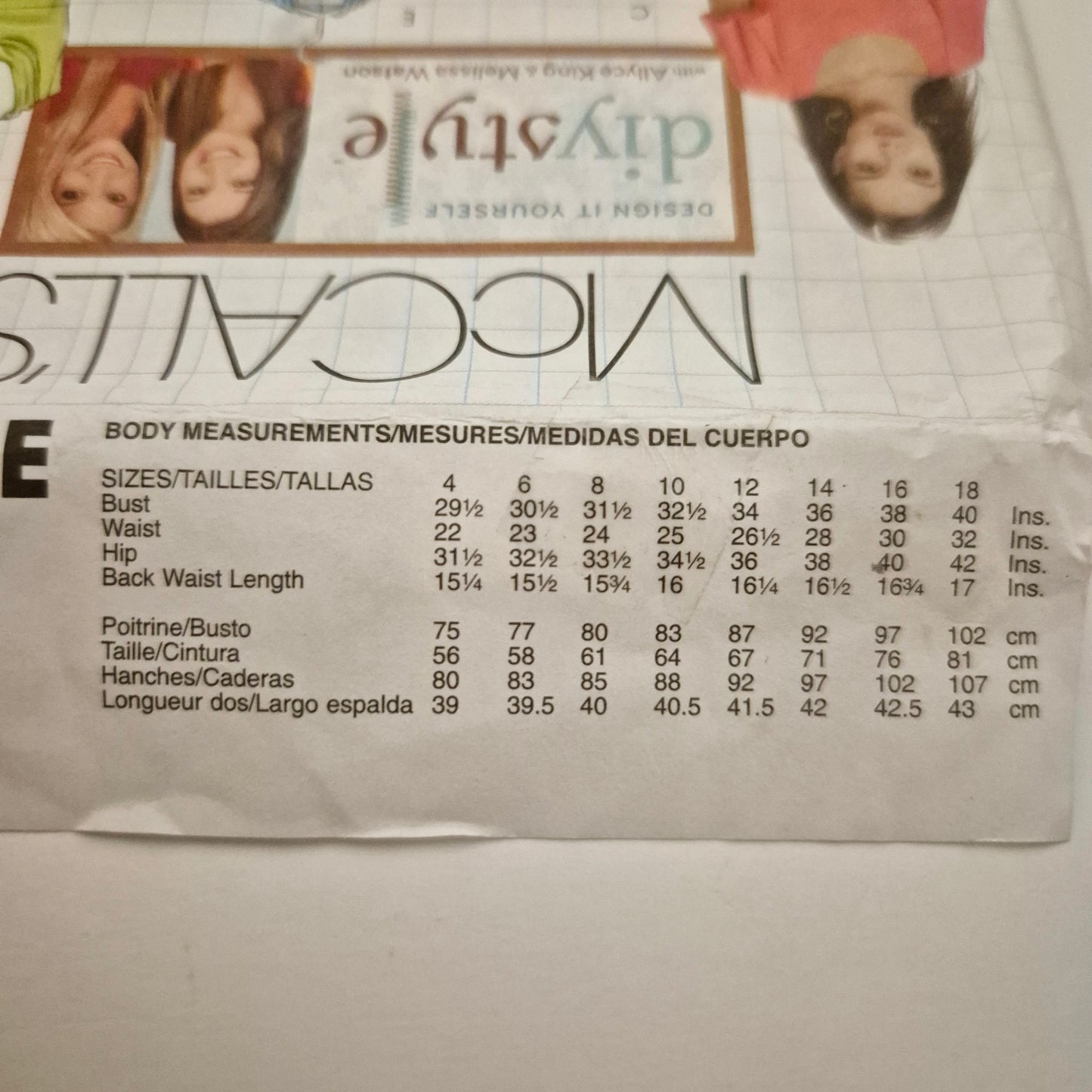 McCall's M6031, top tunic and dress pattern, sizes 4 - 12