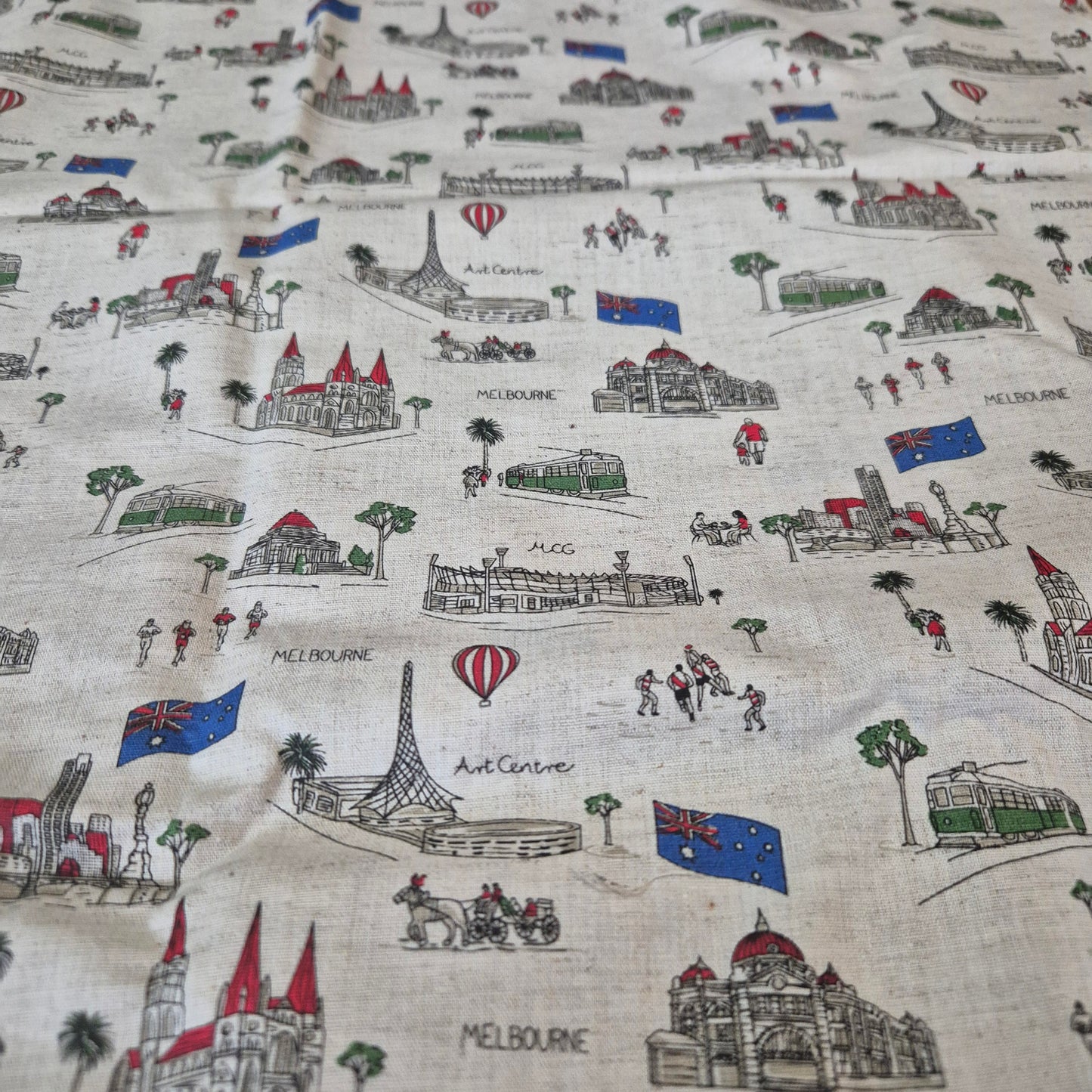 Cotton Fabric - Melbourne - 1.5m remnant - Fabric Rescue