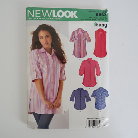New Look 6963, Shirt pattern, Sizes 8 - 18