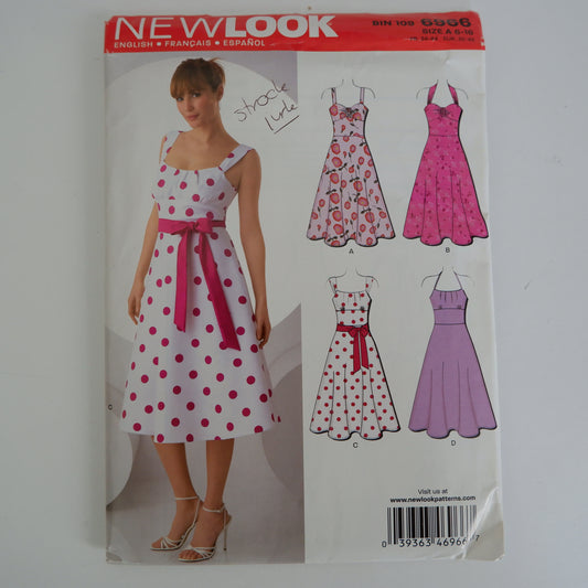 New Look 6966, Dress pattern, Sizes 6 - 16