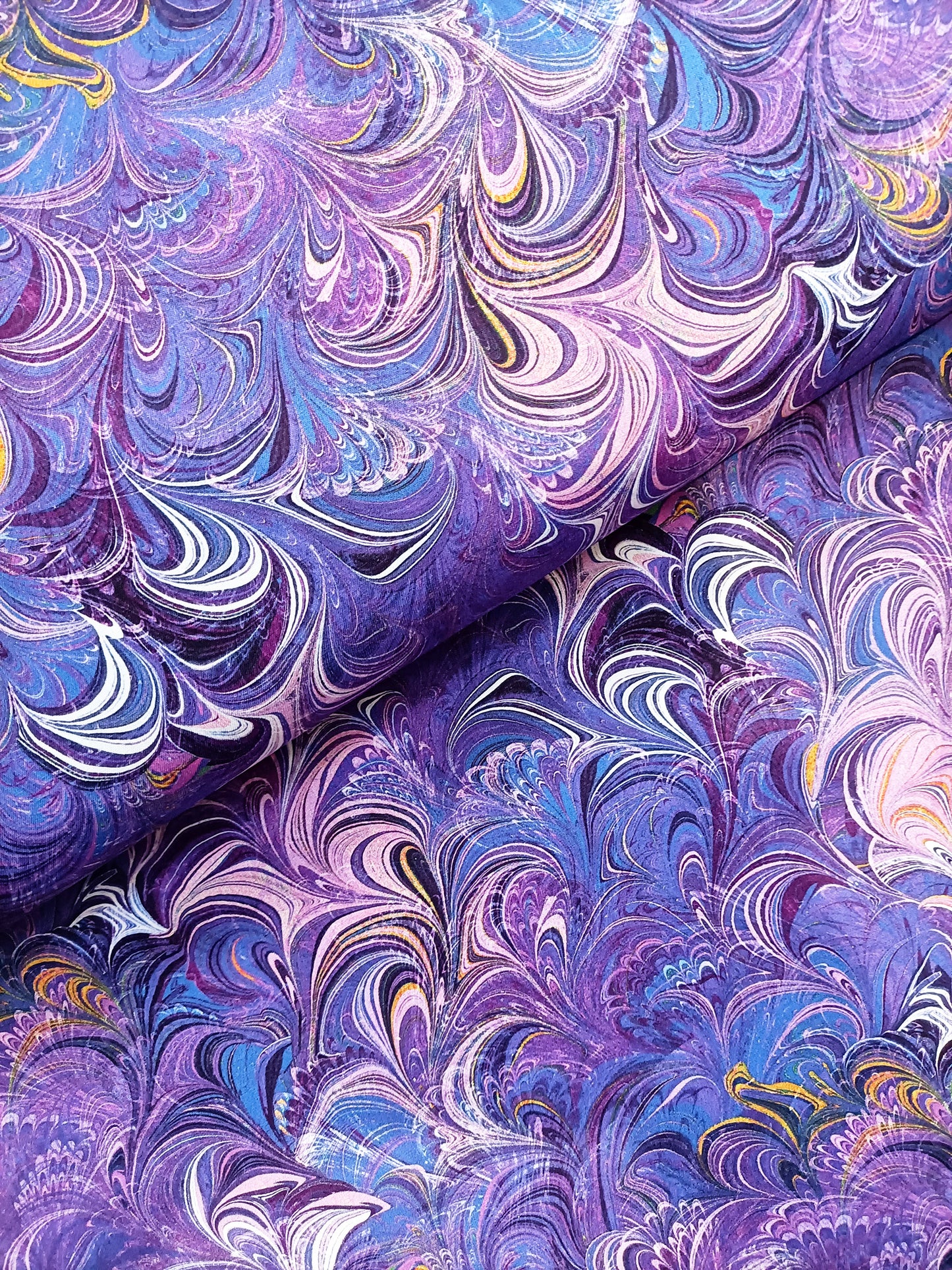 Cotton Fabric - Cosette Purple Poured Colour