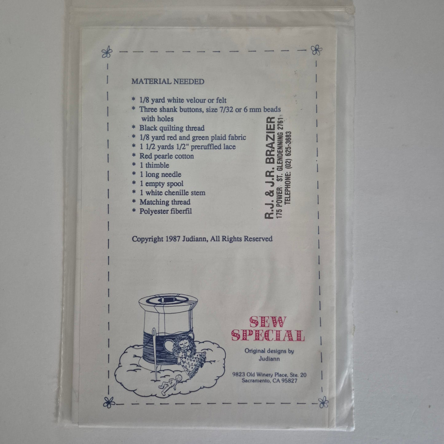 Sew Merry, 5 inch Christmas tree mouse ornament