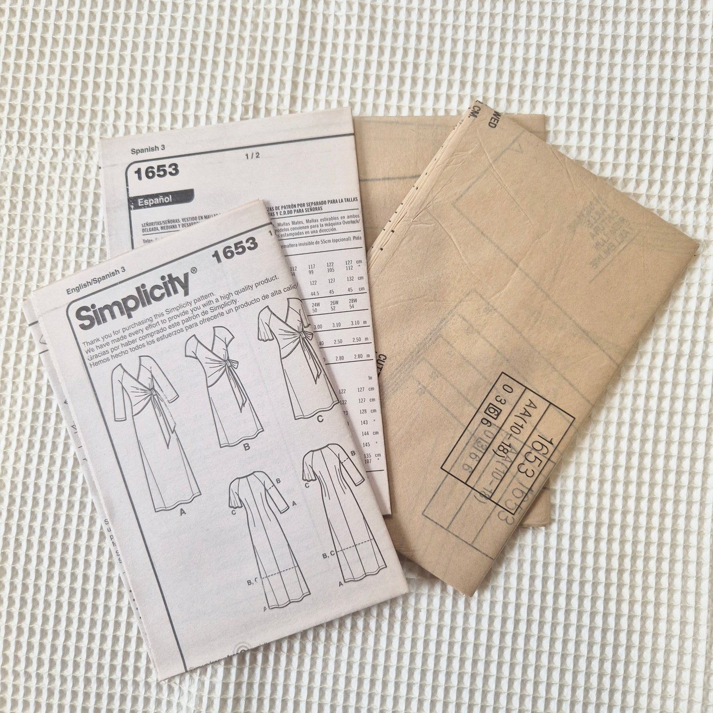 Simplicity 1653, misses knit dress pattern, sizes 10 - 18