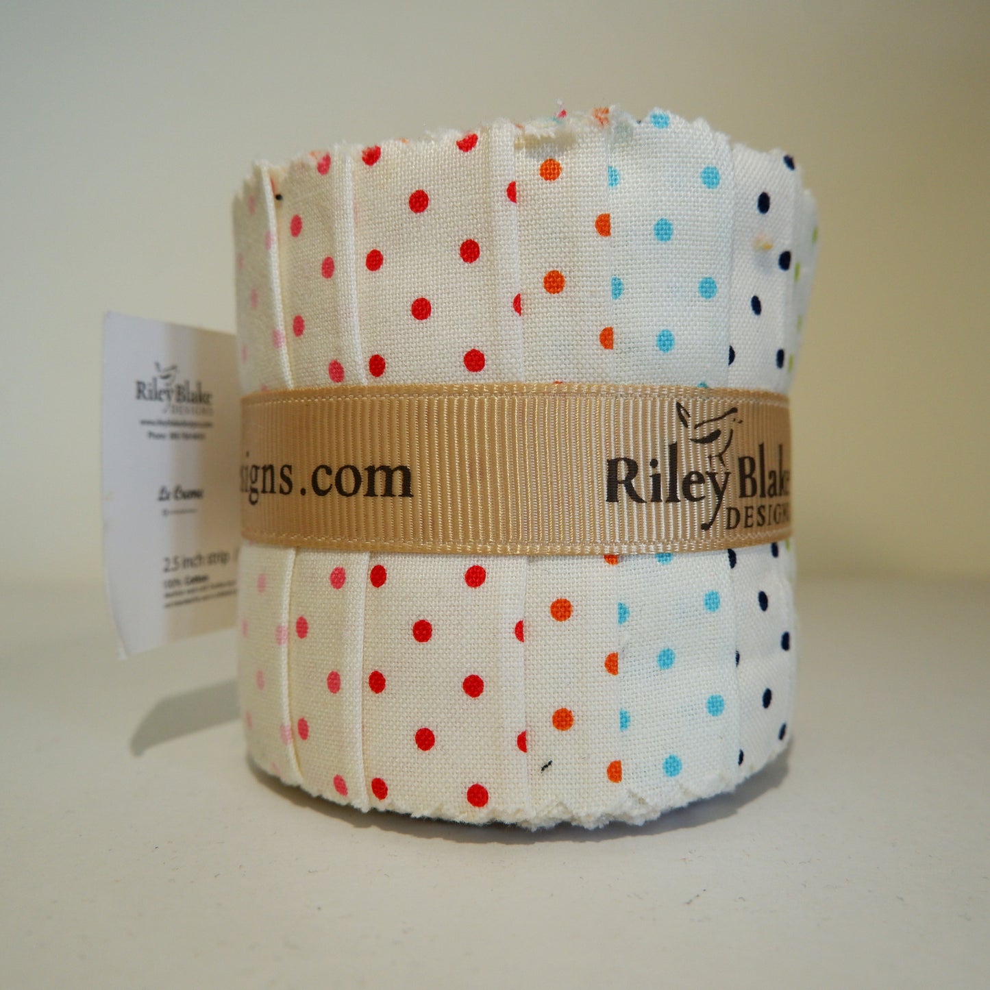 Swiss Dot Rolie Polie - 11 Pieces - Le Creme Basics Riley Blake