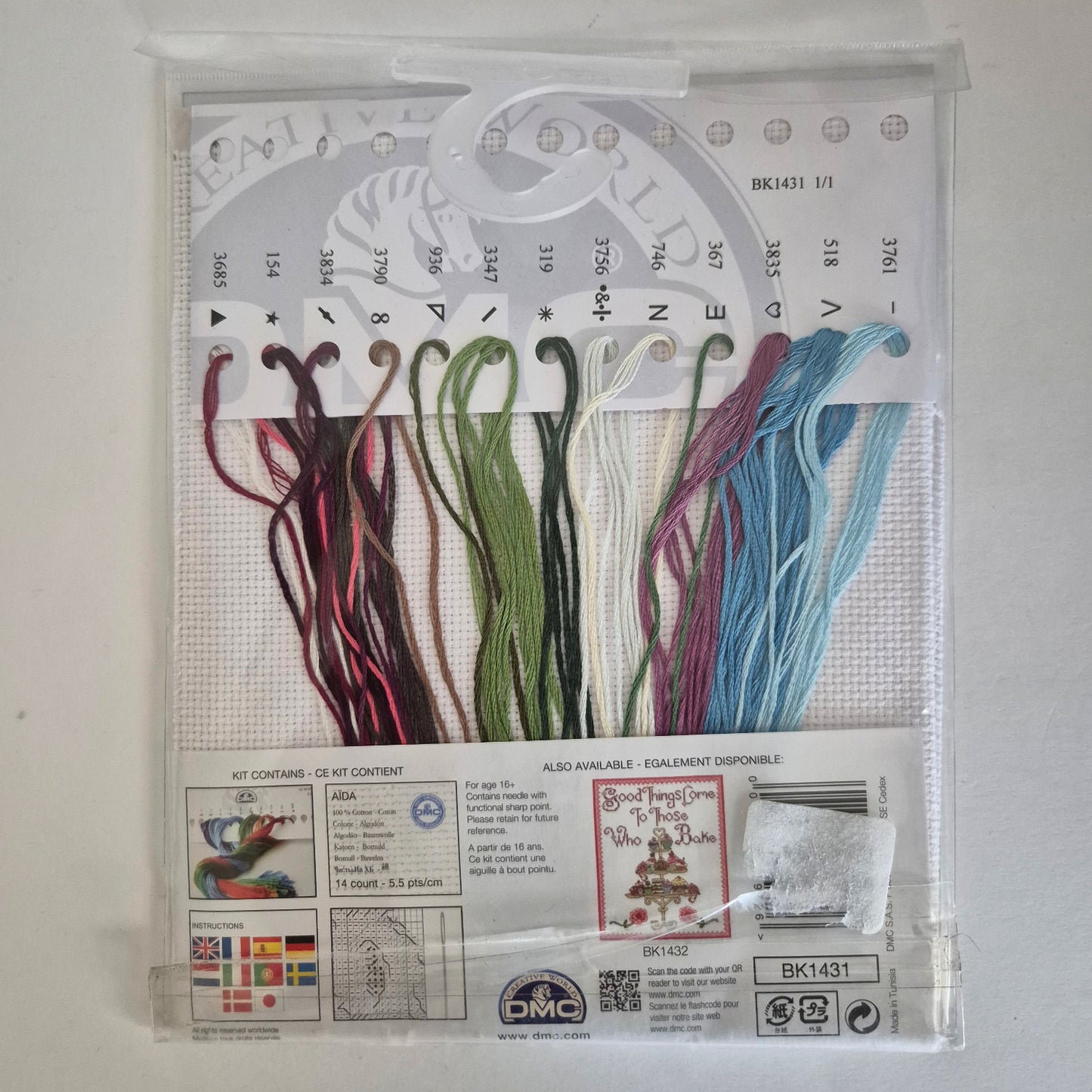 Tick Tock Wine O'clock, Cross Stitch pattern, DIY Kit, DMC