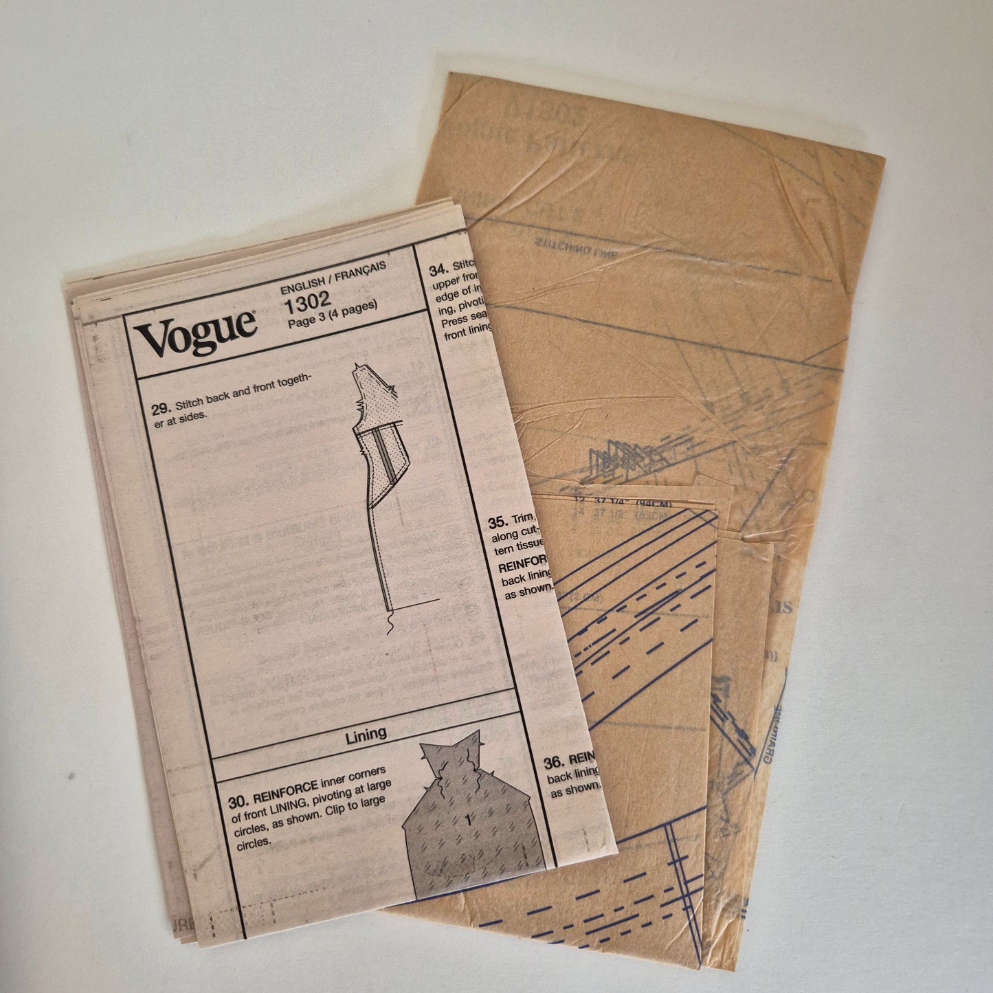 Vogue V1302, Kay Unger dress pattern, Size 6 - 14