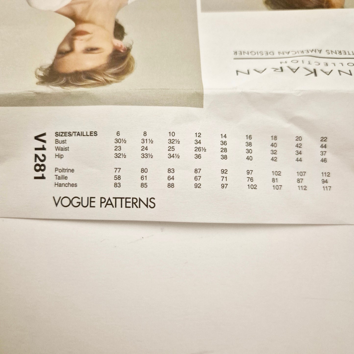 Vogue V1281 dress pattern. Sizes 6 - 14