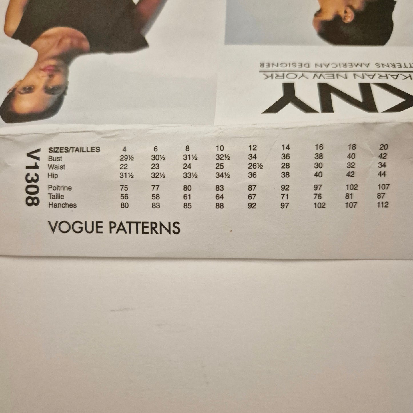 Vogue V1308 DKNY jumpsuit pattern. Sizes 4 - 12