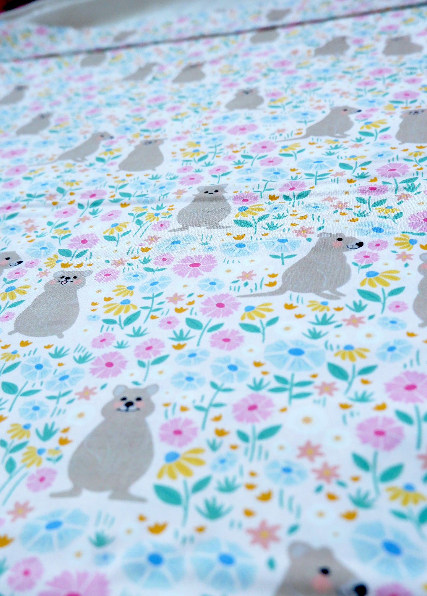 Cotton Fabric - Wild Garden range - Quokkas