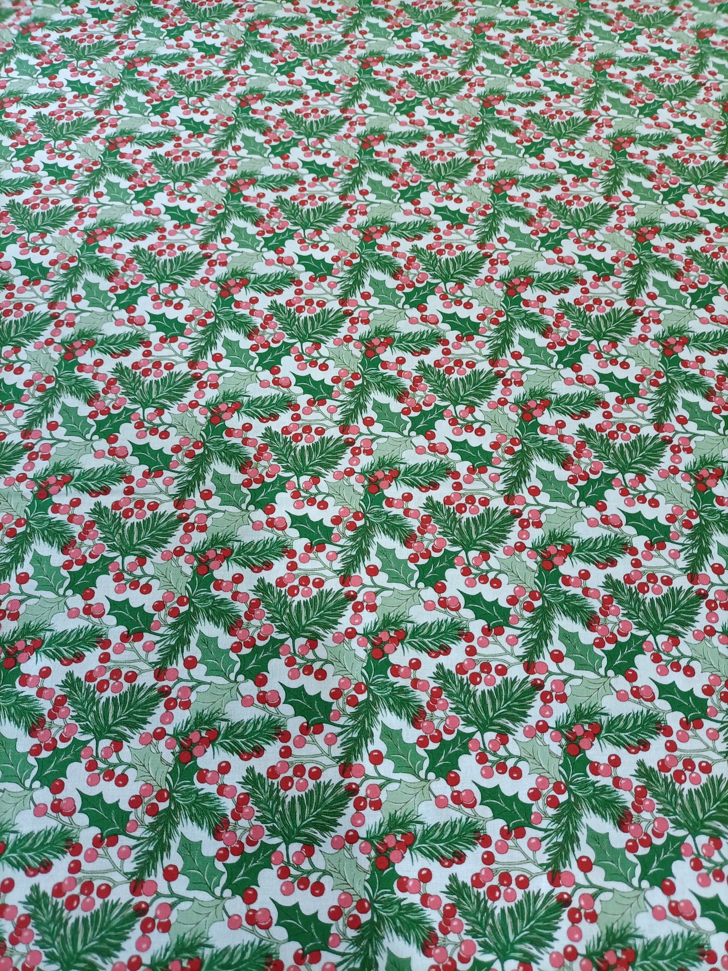Cotton Fabric - Winterberry Holly - 55cm remnant - Liberty Fabrics