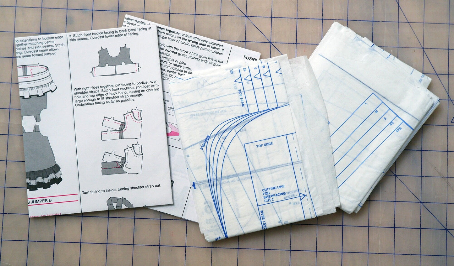 Kwik Sew K4039, girls and 18" dolls jumper or pinafore pattern, sizes XXS - L