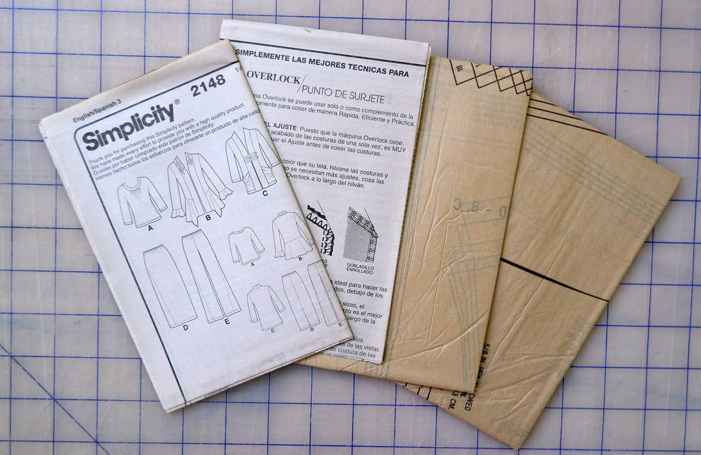 Simplicity 2148 - Misses pants skirt knit top and cardigan, sizes 8 - 16