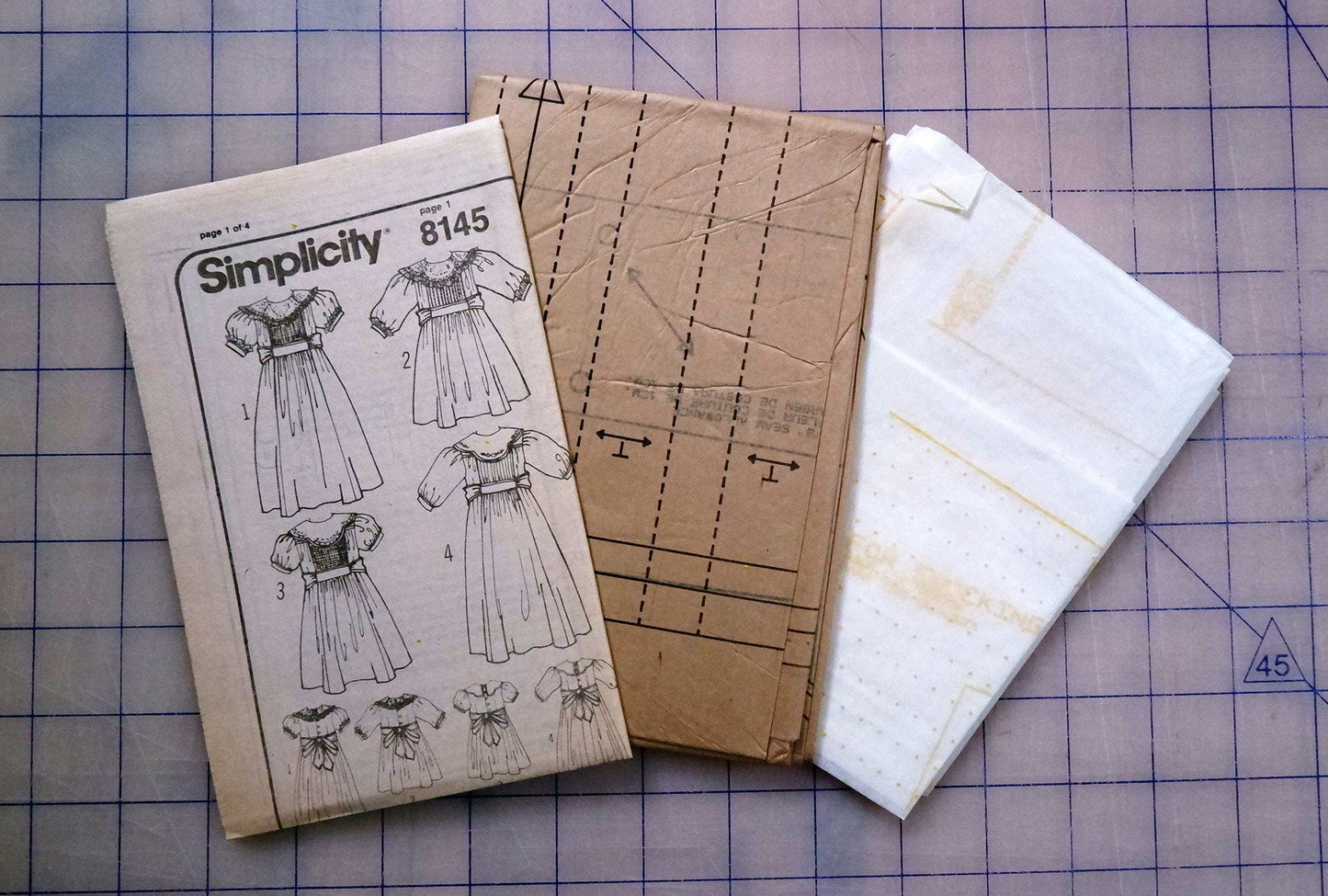 Simplicity 8145, girls dress pattern, sizes 7 - 10