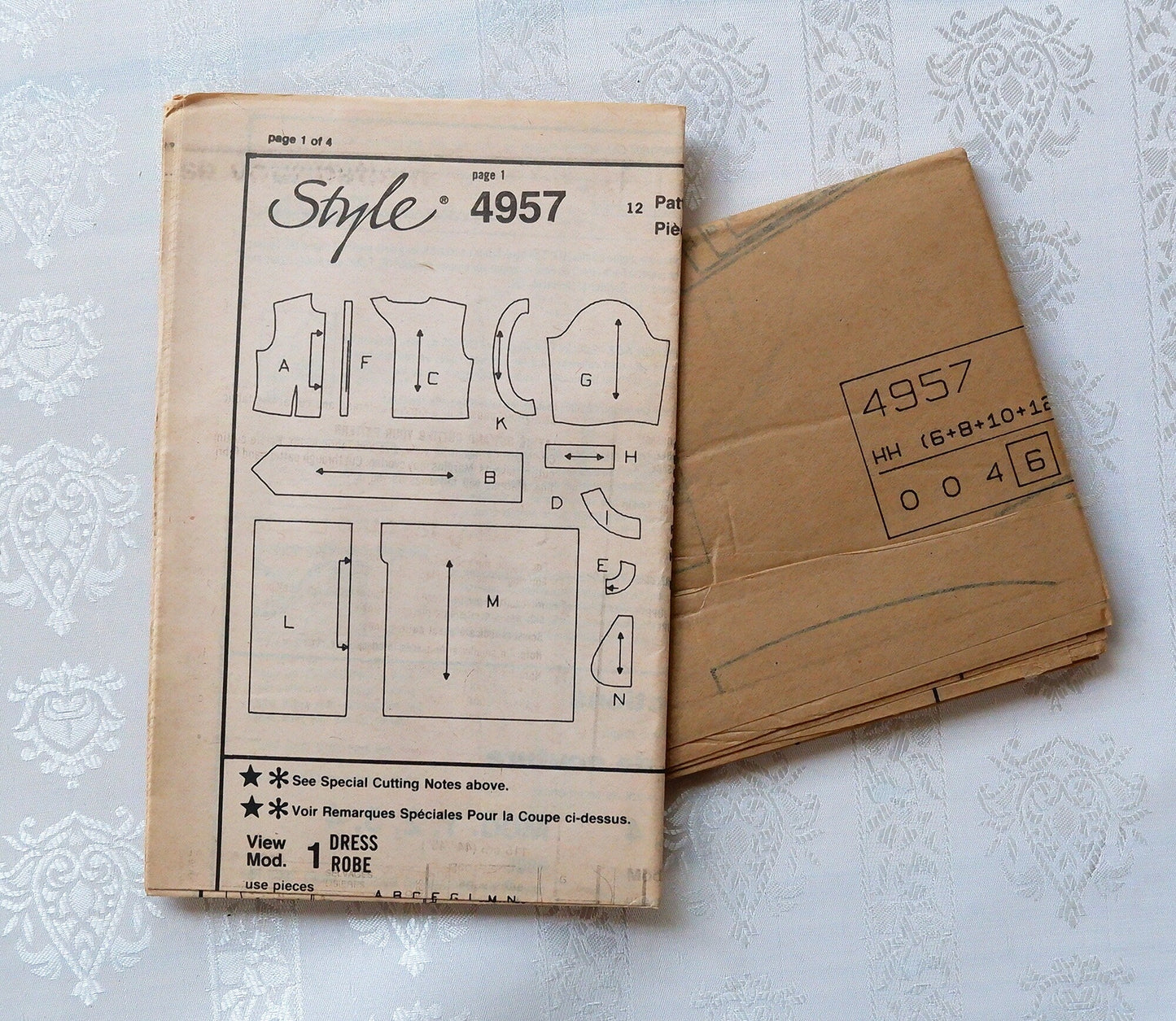 Style 4957, pullover dress pattern, Sizes 6 - 12