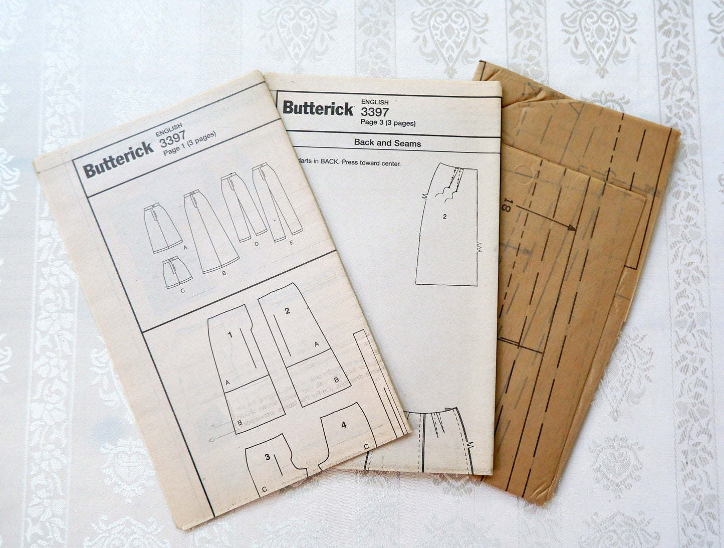 Butterick 3397, petite skirt shorts and pants , Sizes 14 - 18