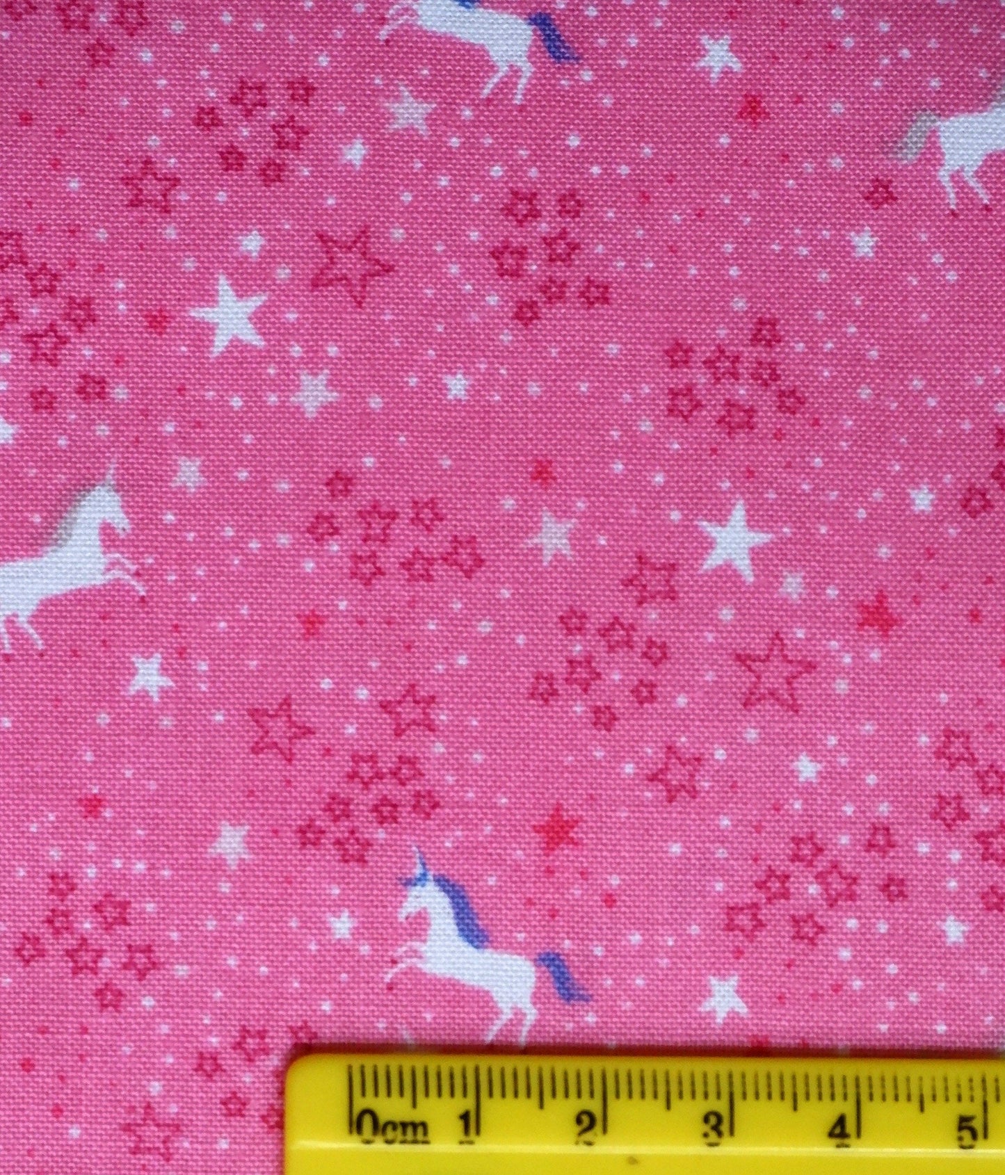 My Unicorn Cotton fabric - Starry Night Dark Pink - Riley Blake