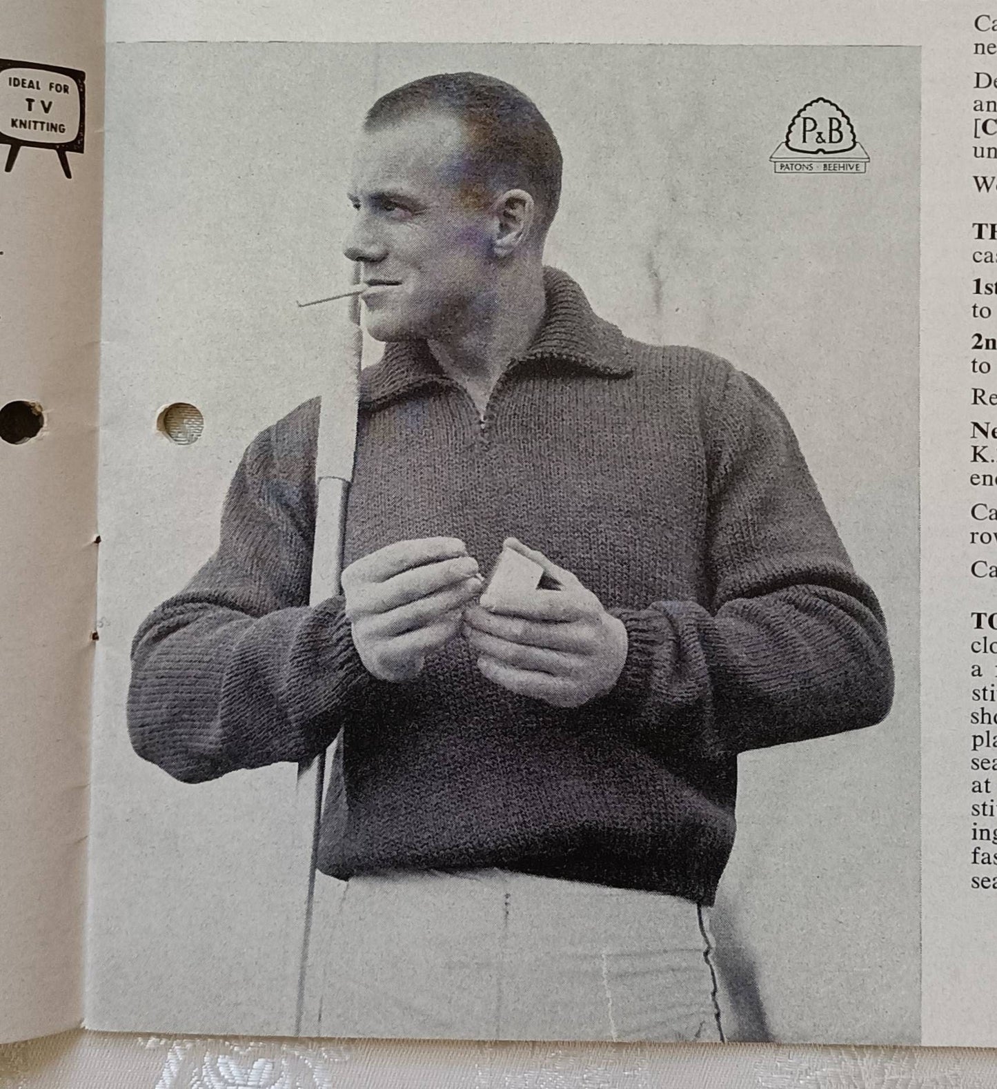 Patons knitting book 666 knitting patterns for men.