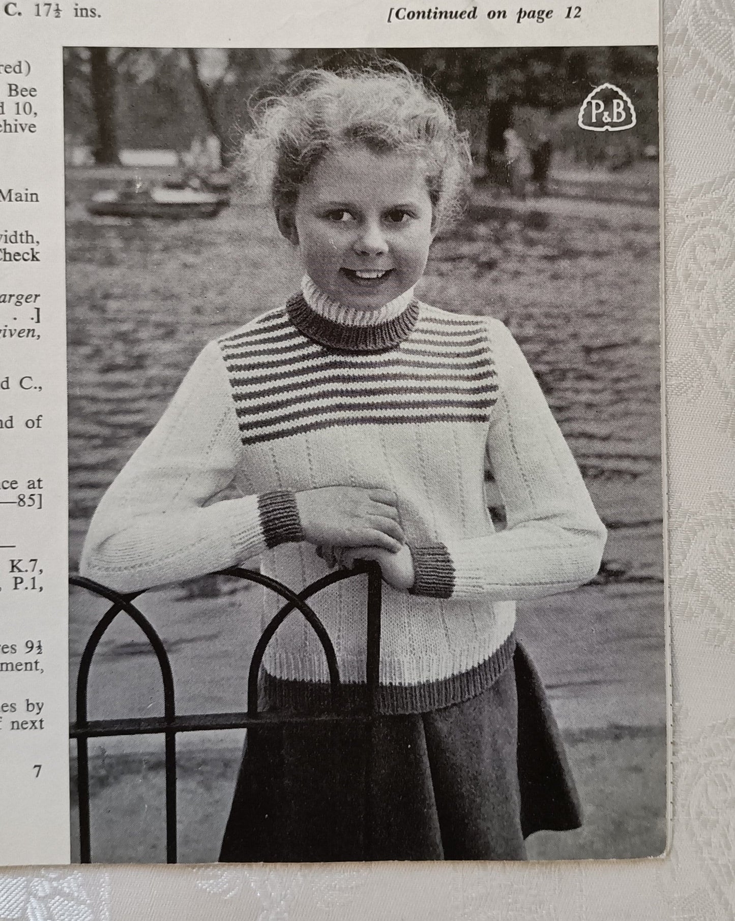 Patons knitting book 580 knitting patterns for girls 6 - 14