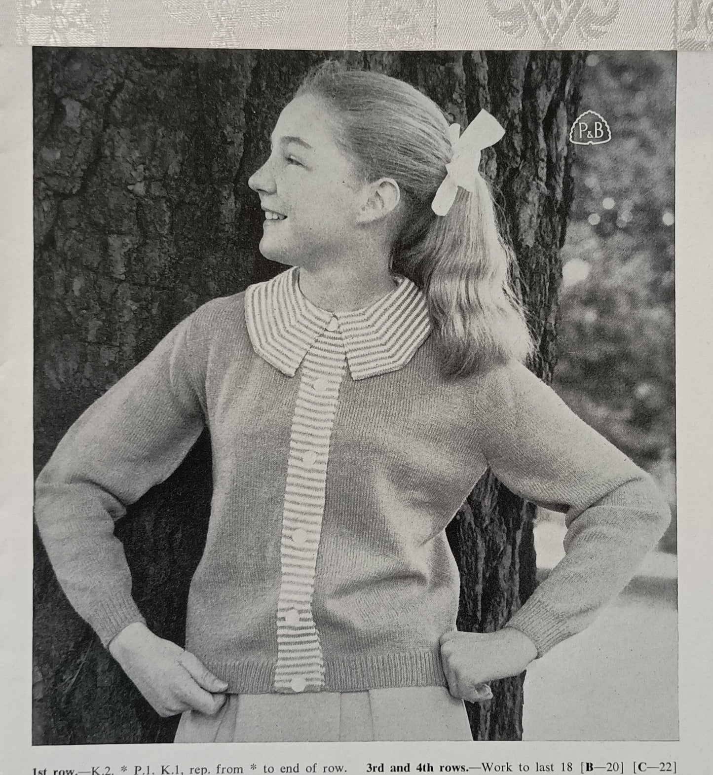 Patons knitting book 616 knitting patterns for girls 7 - 16, coat, jumpers and cardigans.