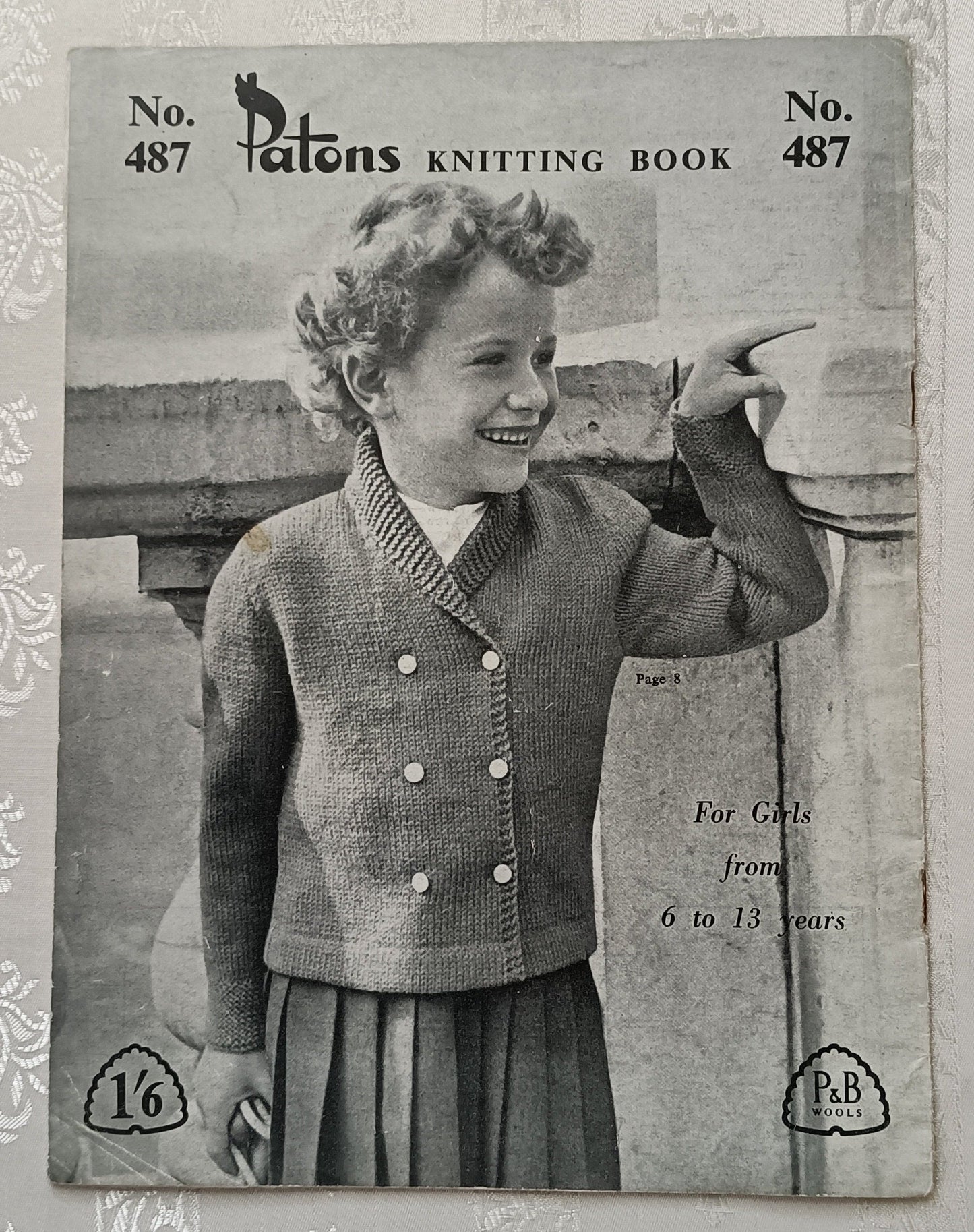 Patons knitting book 487 knitting patterns for girls from 6 - 13