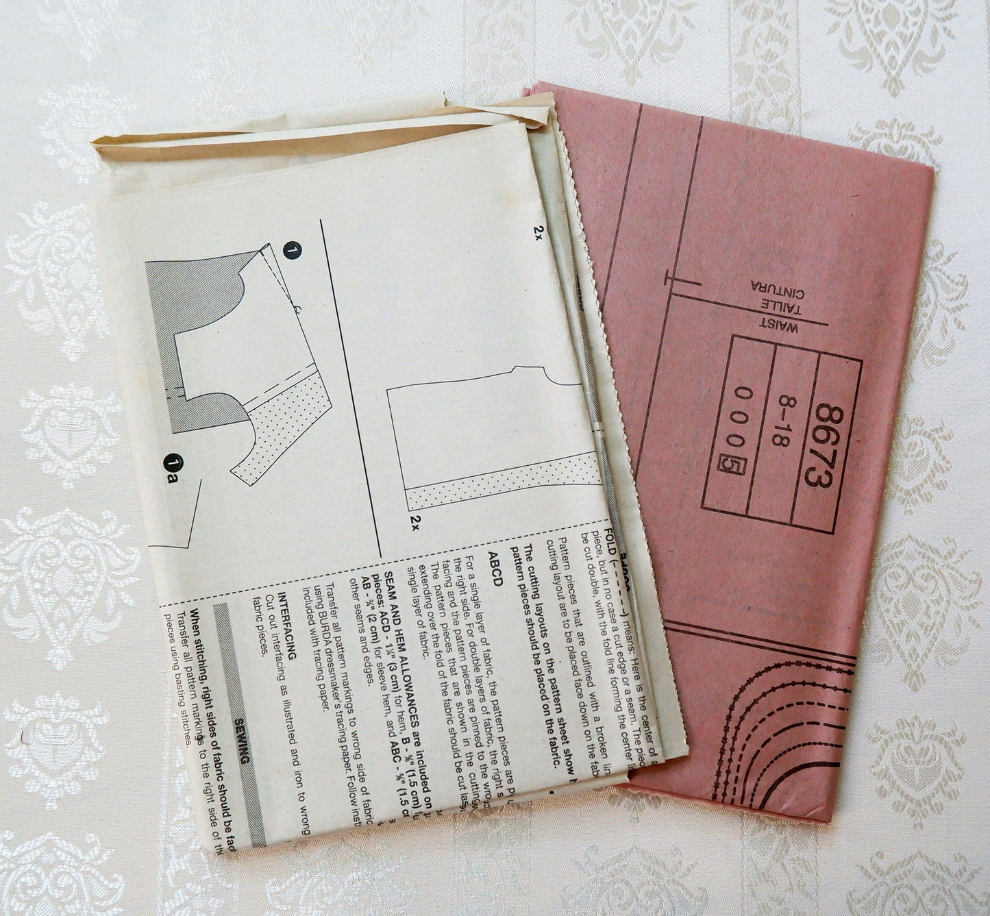 Burda 8673, womens blouse patterns, size 8 - 18