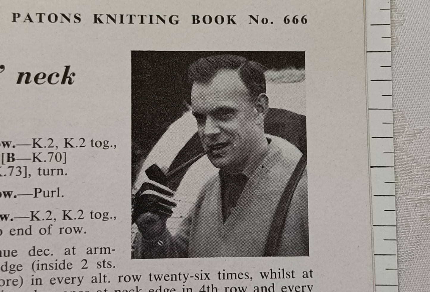 Patons knitting book 666 knitting patterns for men.