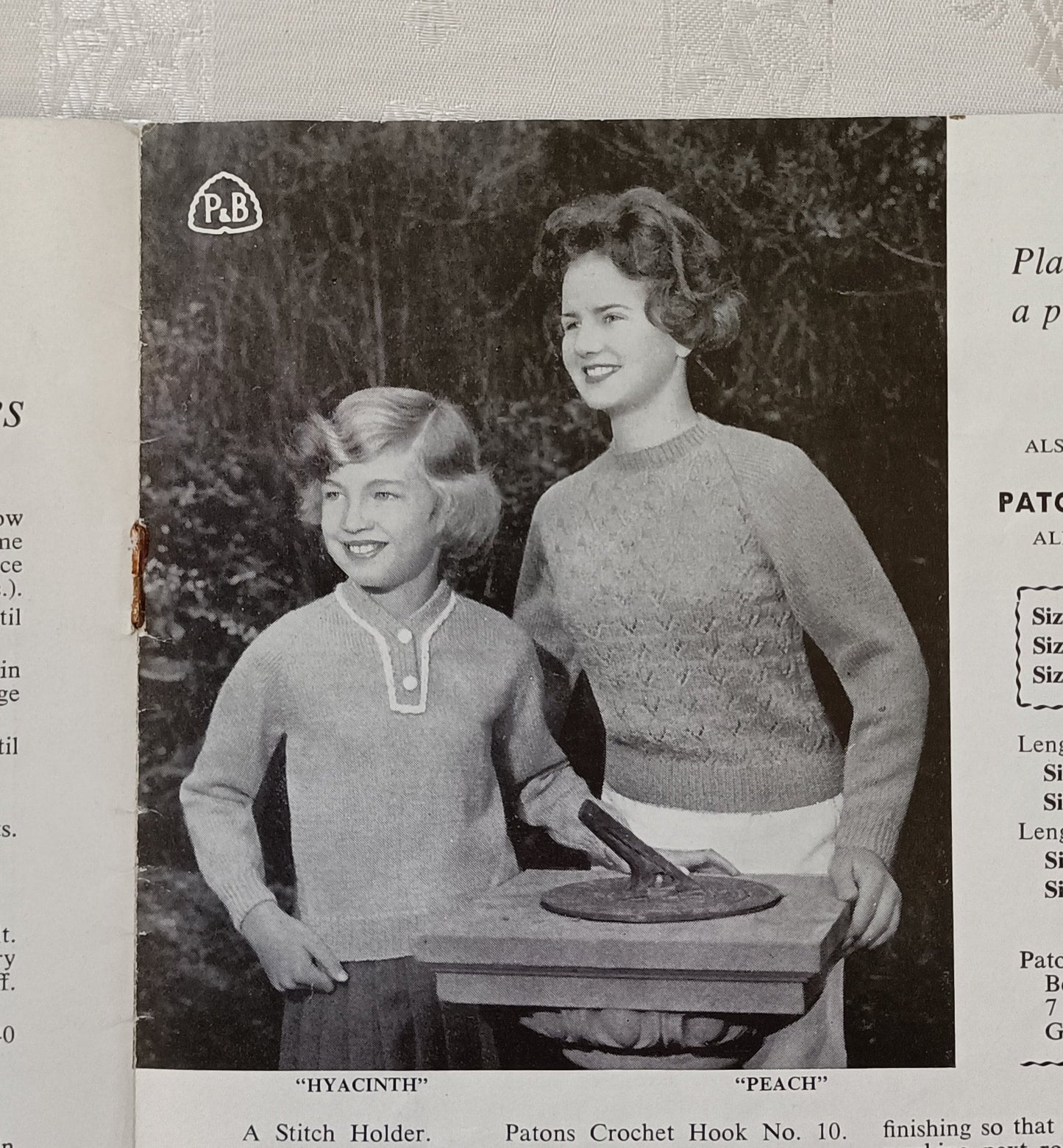 Patons knitting book 580 knitting patterns for girls 6 - 14