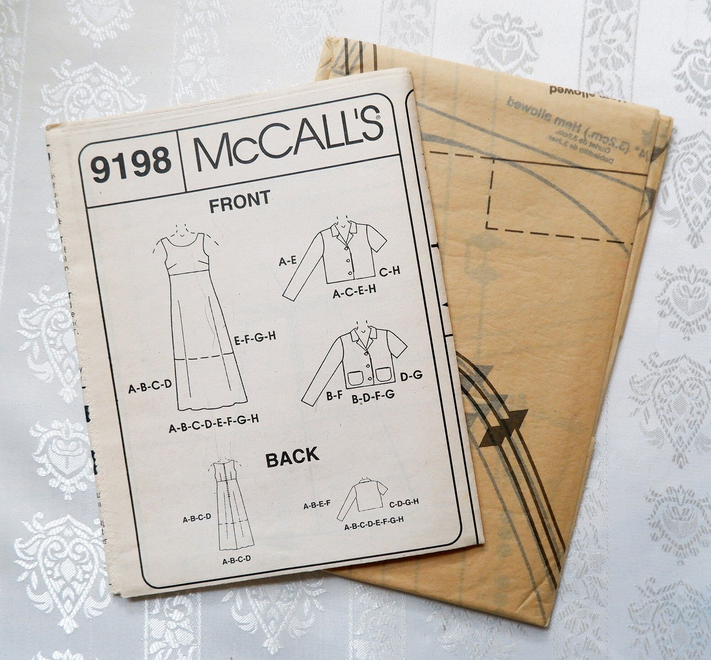 McCall's 9198, dress and jacket pattern, sizes 12 - 16