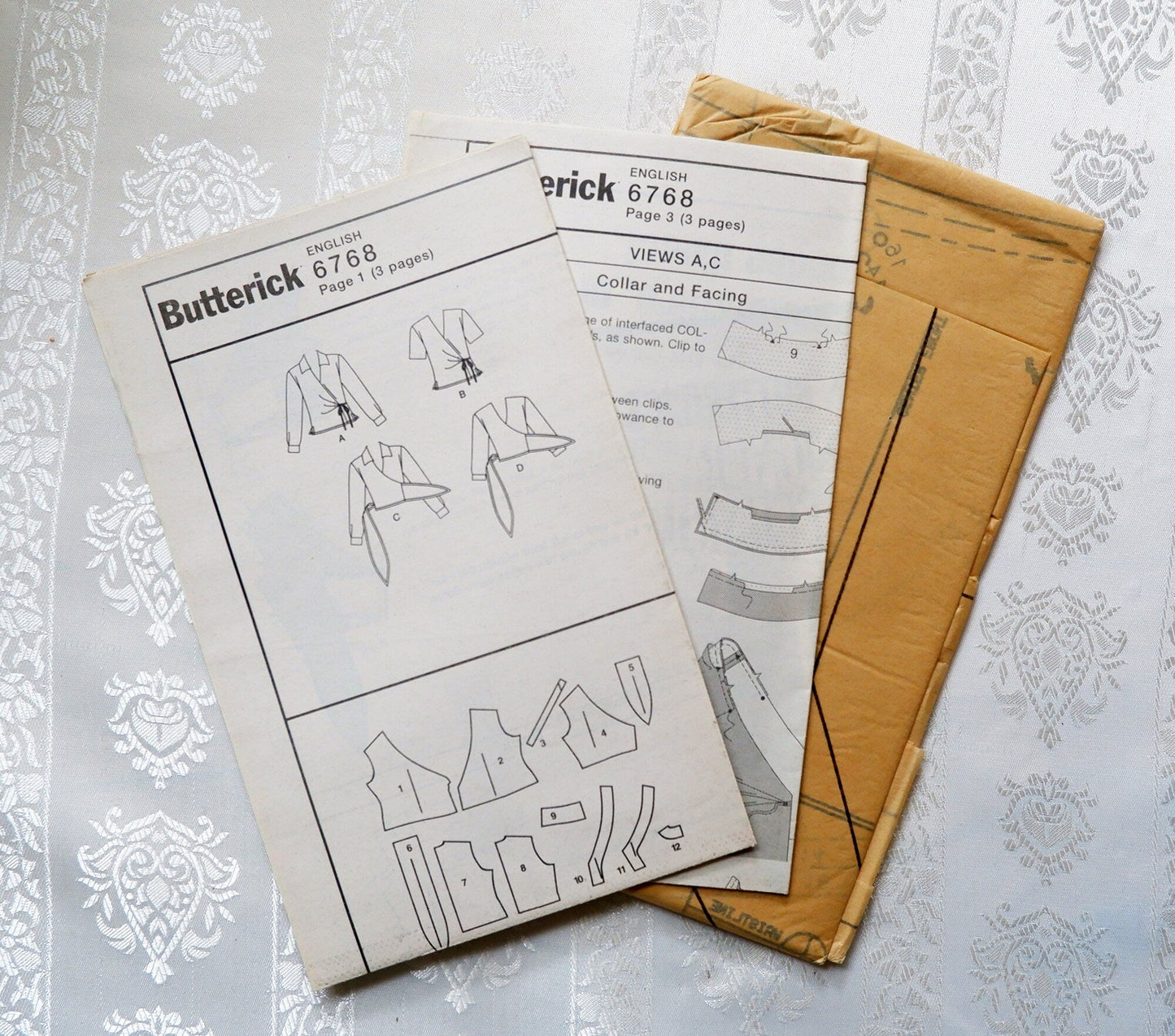 Butterick 6768, ladies top pattern, sizes 12 to 16