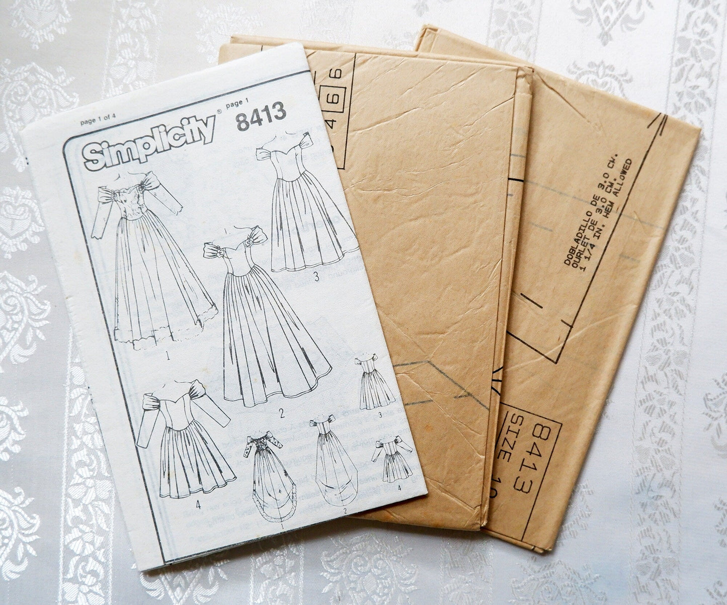 Simplicity 8413 brides and bridesmaid dress pattern, Size 10