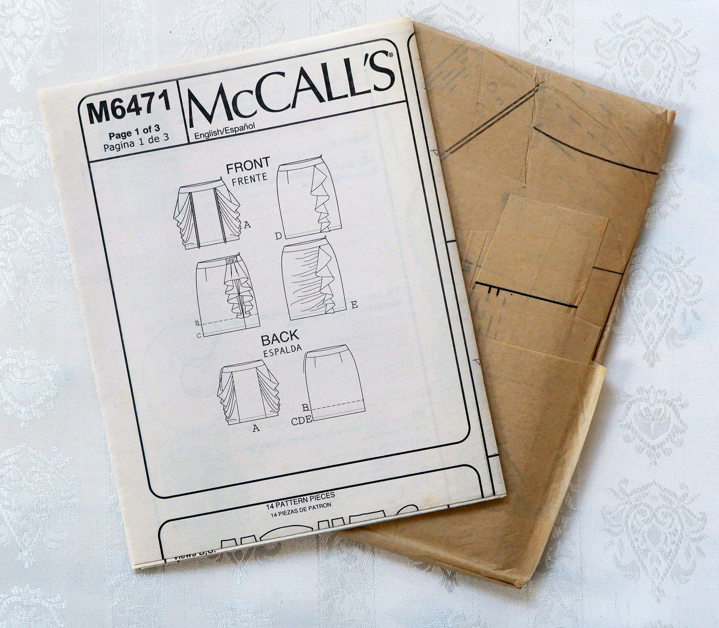 McCall's M6471, easy skirts pattern, sizes 12 - 20