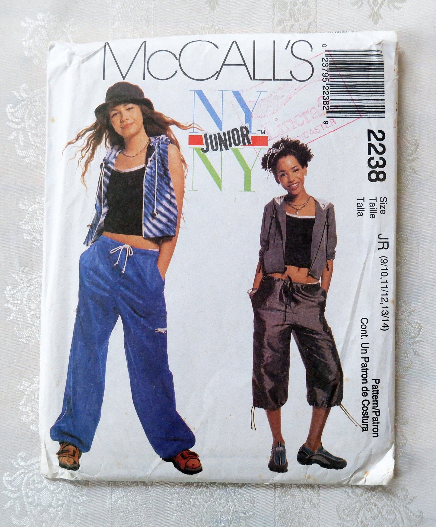 McCalls 2238 Junior NY, jacket vest and pants pattern, Sizes 9/10, 11/12, 13/14
