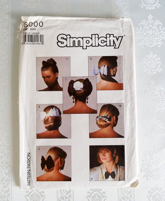 Simplicity 8000, hair bows pattern