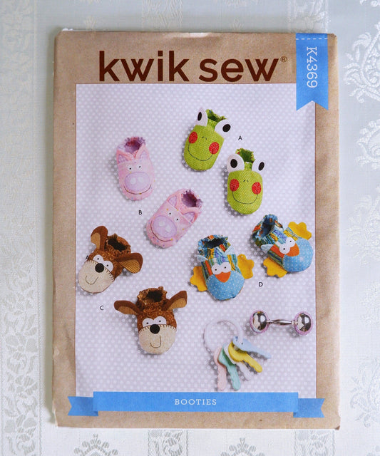 Kwik Sew K4369, baby booties pattern