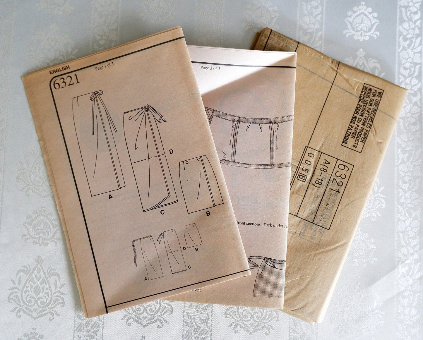 New Look 6321, skirt pattern, Sizes 8 to 18