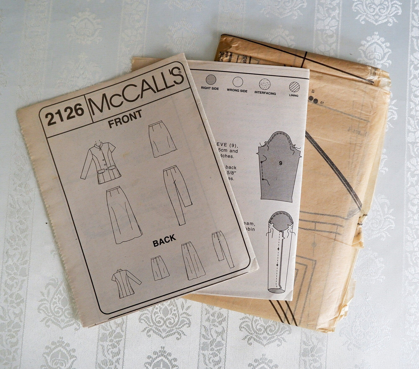 McCall's 2126, unlined jacket pants and skirt pattern, Sizes 10 - 14