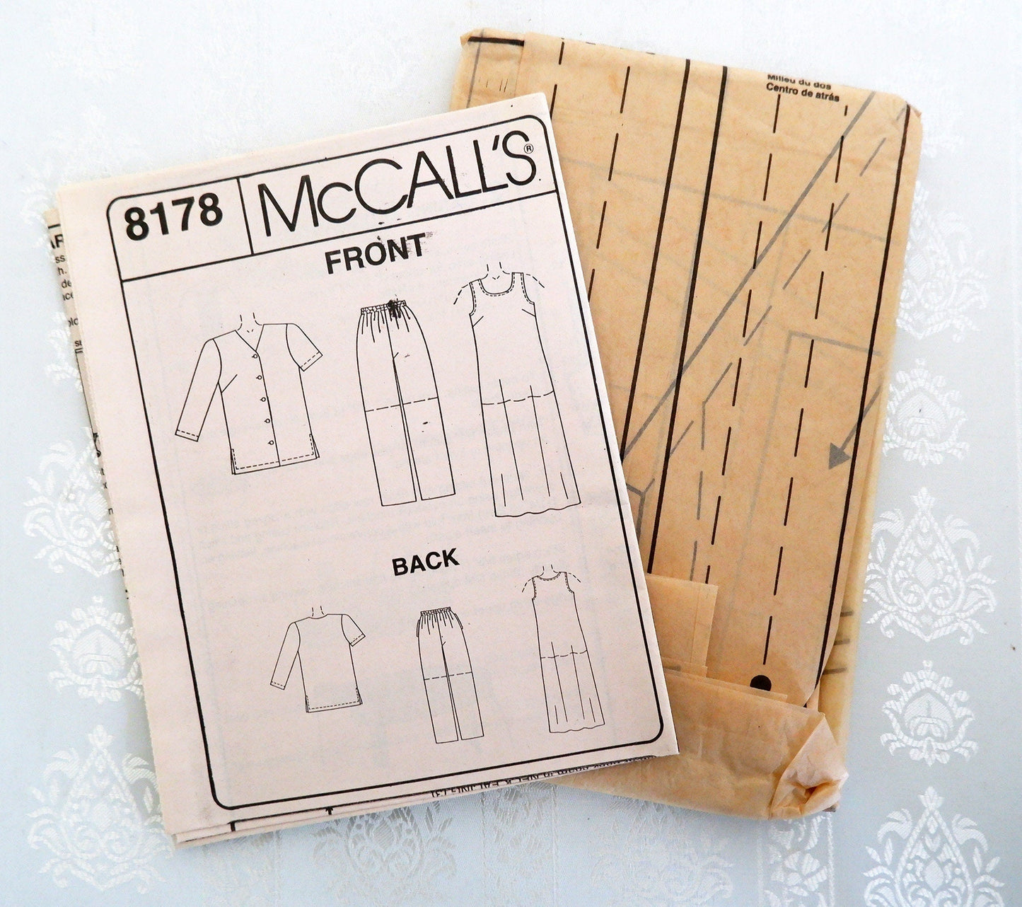 McCall's 8178, dress top jacket shorts and pull-on pants pattern, sizes 14 - 18