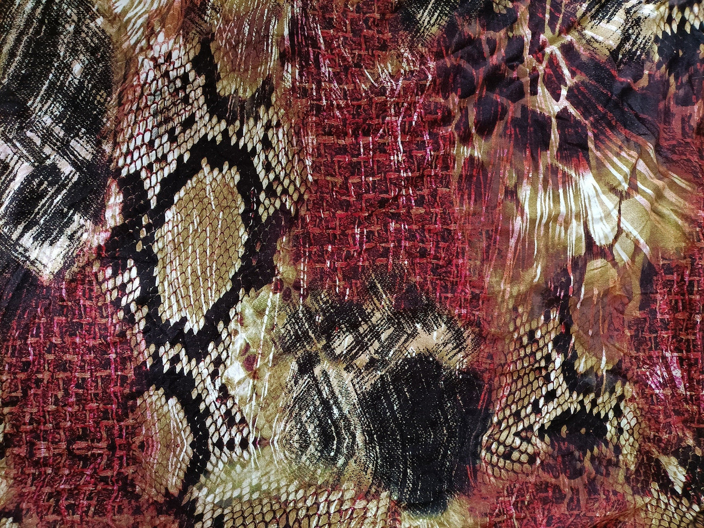 Knit - Abstract animal print - 70cm remnant - Fabric Rescue