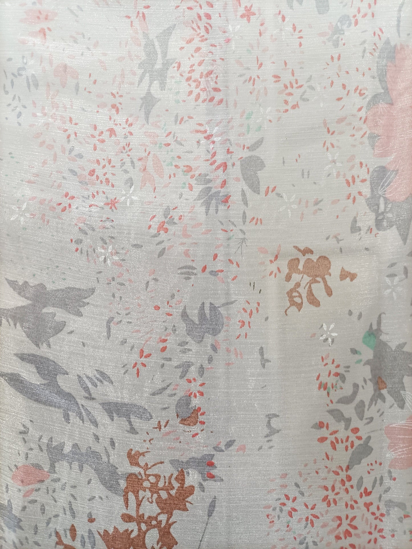 Chiffon - Light Floral - 1.3m Remnant - Fabric Rescue