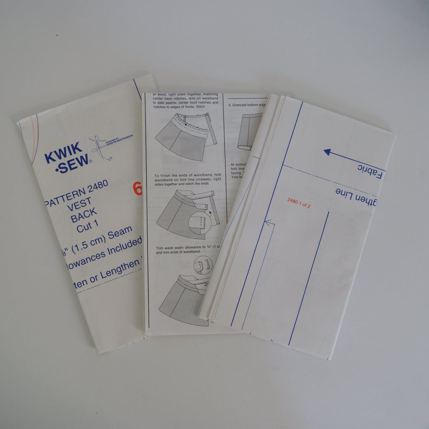 Kwik Sew 2480 Girls skirt vest and top pattern Sizes 8 - 16