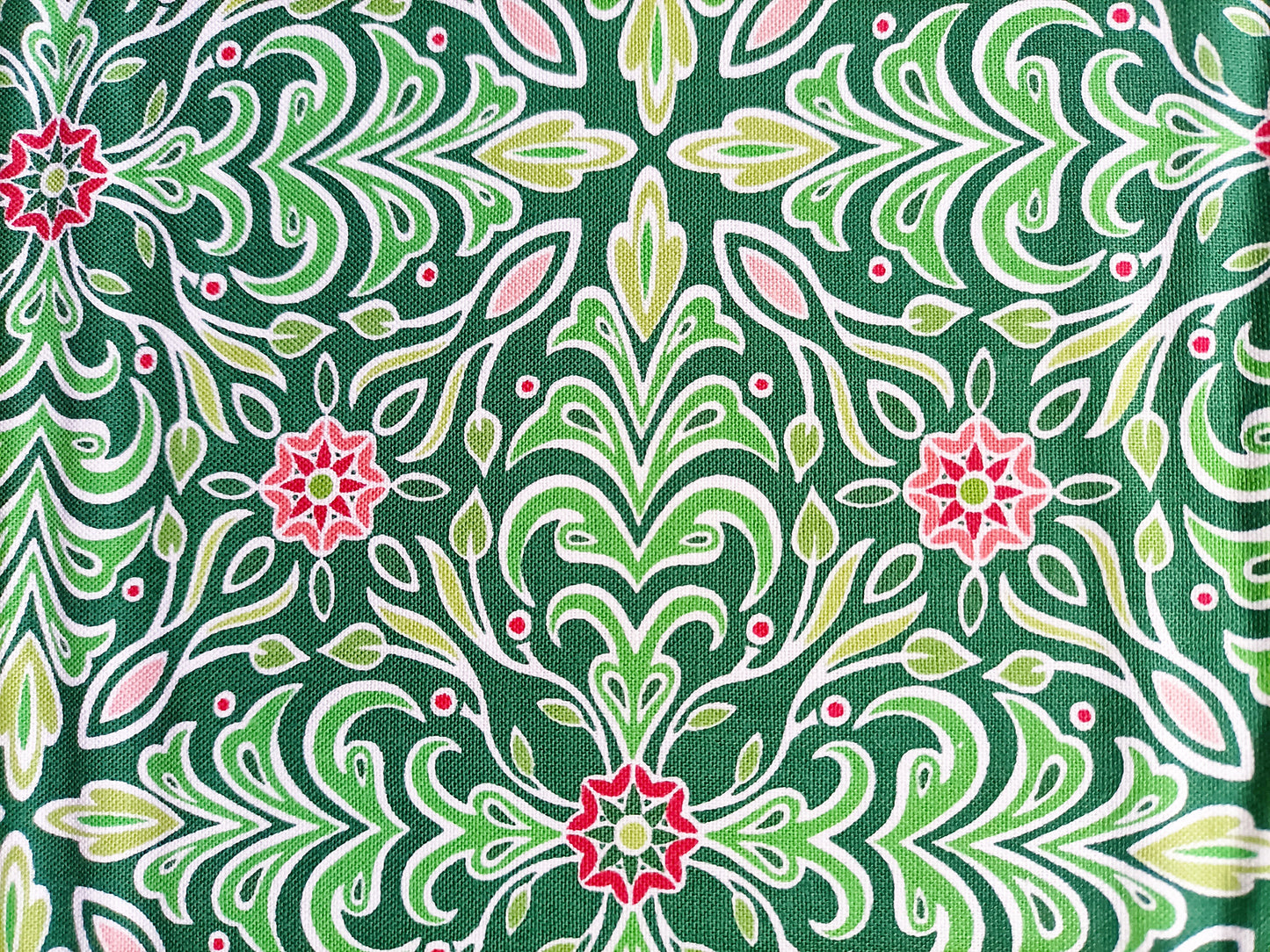 Cotton Fabric - Holiday Jewel Green - Benartex and Amanda Murphy